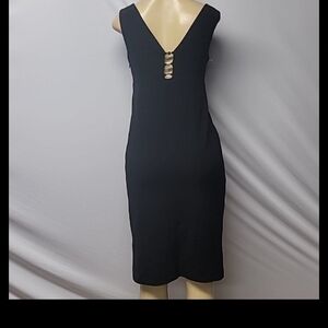 DKNY Navy Top with Gold Buttons